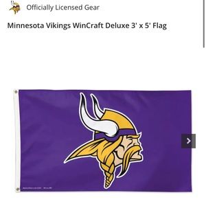 Two Minnesota Vikings Flags